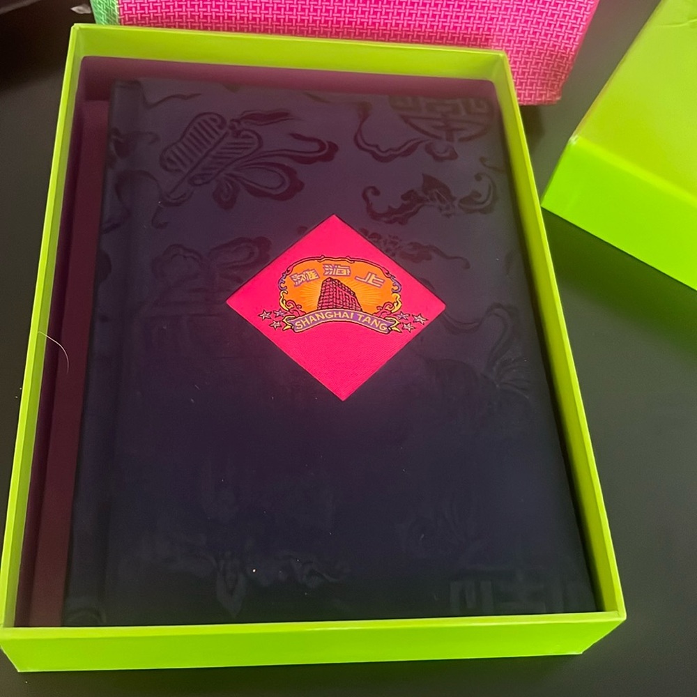 Shanghai Tang Red Silk Blank Notebook